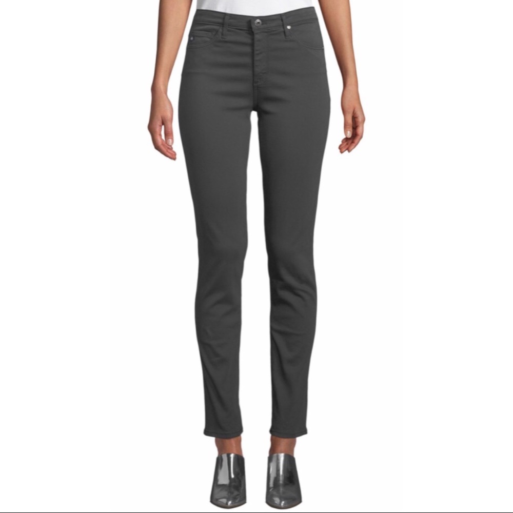 SOLD AG Stilt Cigarette Jean - gray sateen Sz 26